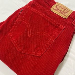 Red Levi Jeans
